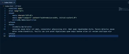 Screenshot of the paragraph text in VS Code.